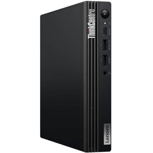 Lenovo ThinkCentre M70q Gen 5 12TD001MUS Desktop Computer - Intel Core i3 14th Gen i3-14100T - 16 GB - 256 GB SSD - Tiny - Black