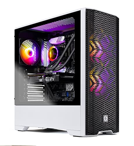 Skytech Gaming Skytech Blaze 3.0 Gaming PC Desktop - AMD Ryzen 7 3700X 3.6GHz, RTX 3070 8GB GDDR6, 16GB DDR4 3000, 1TB SSD, 750W Gold PSU, 240MM AIO, AC WiFi, Windows 11 Home 64-bit, White